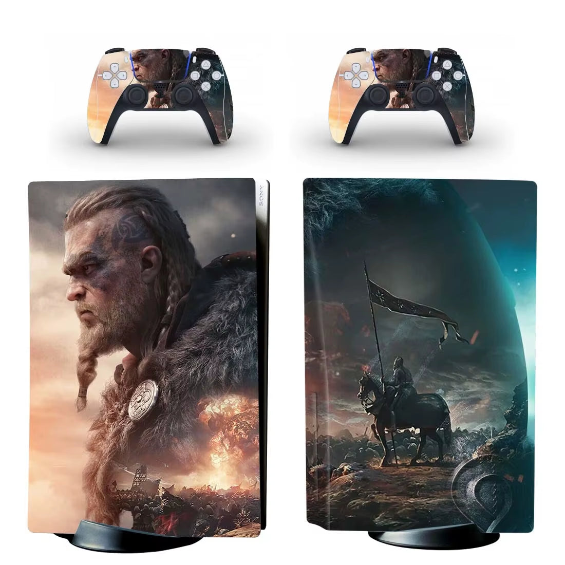 PS5 Standard Disc Skin Sticker Decal Cover for Console and Controller - Vinyl Skin for PS5 Disk