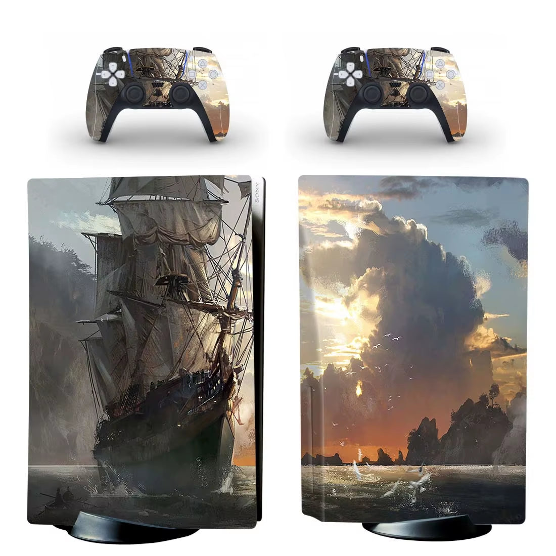 PS5 Standard Disc Skin Sticker Decal Cover for Console and Controller - Vinyl Skin for PS5 Disk
