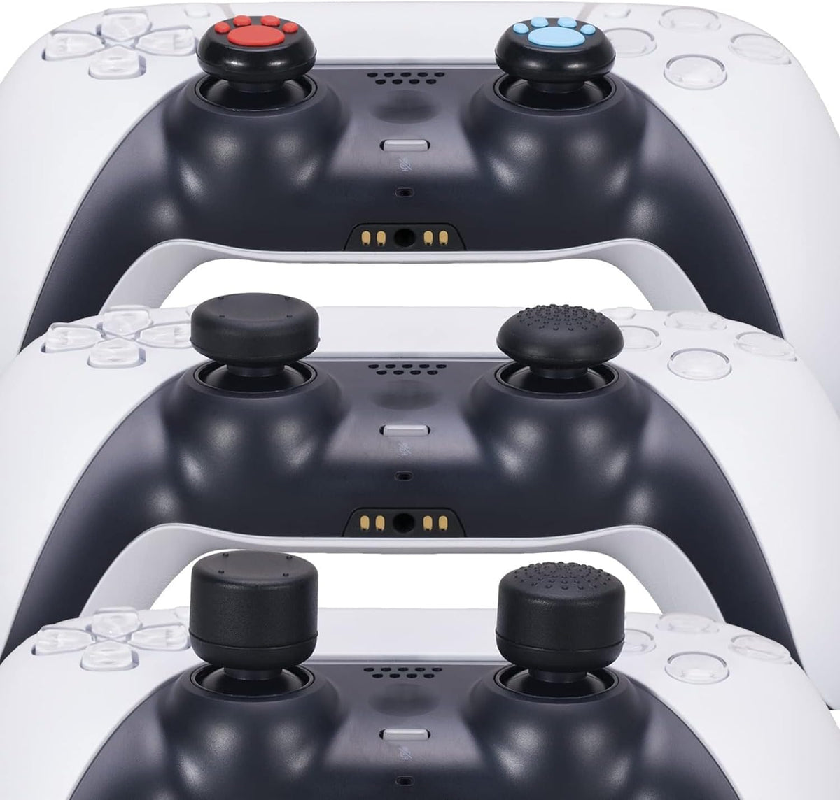 Water Transfer Printing Silicone Protective Case for PS5 Controller with 10 Thumb Grips