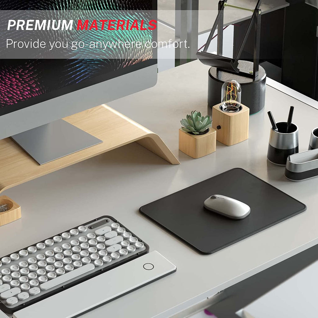 Essential Office & Gaming Mouse Pad, 30% Larger, 8.5” X 11” In, Black
