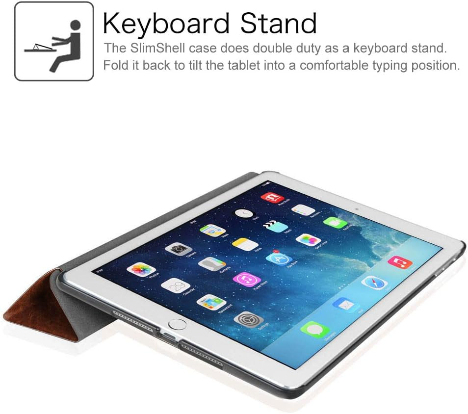 Slimshell Case for Ipad Air 2 9.7" - Ultra Lightweight Stand Smart Protective Cover with Auto Sleep/Wake Feature for Ipad Air 2, Vintage Antique Bronze