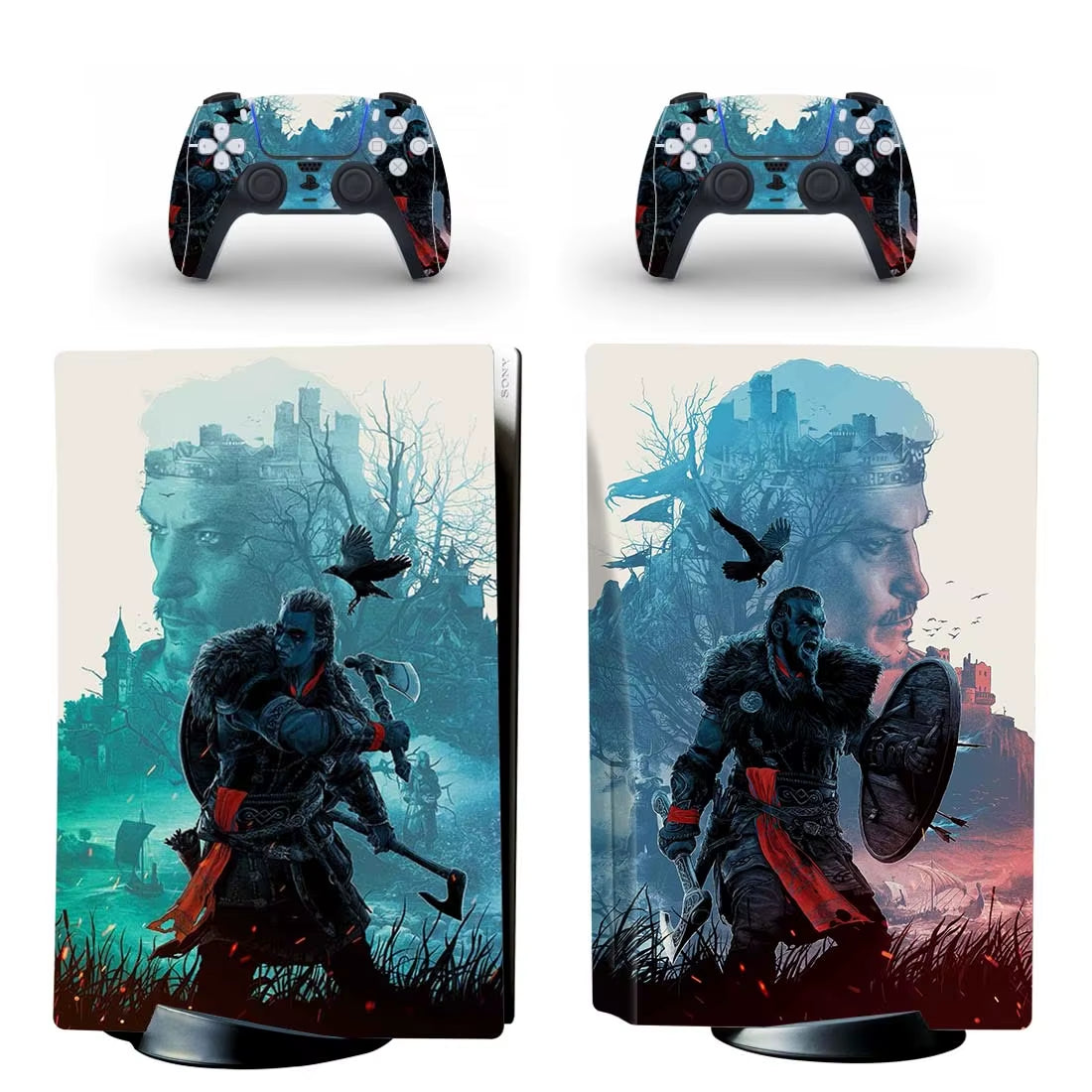 PS5 Standard Disc Skin Sticker Decal Cover for Console and Controller - Vinyl Skin for PS5 Disk