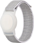 Kids Wristband Compatible with Apple Airtag, Protective Case for Air Tag GPS Tracker Holder with Nylon Bracelet, Adjustable anti Lost Watch Band for Toddler Child Elder(Grey)