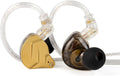KZ ZSN PRO X in Ear Monitor Headphones Gaming Earbuds, High Fidelity Wired Earbuds, Hybrid Dual Driver IEMS Earphones with 1BA 1DD Detachable Tangle-Free Cable for Computer Tablet (Gold, without Mic)