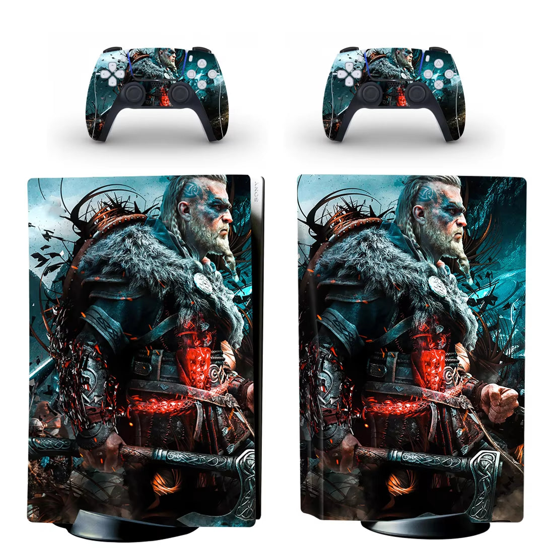 PS5 Standard Disc Skin Sticker Decal Cover for Console and Controller - Vinyl Skin for PS5 Disk