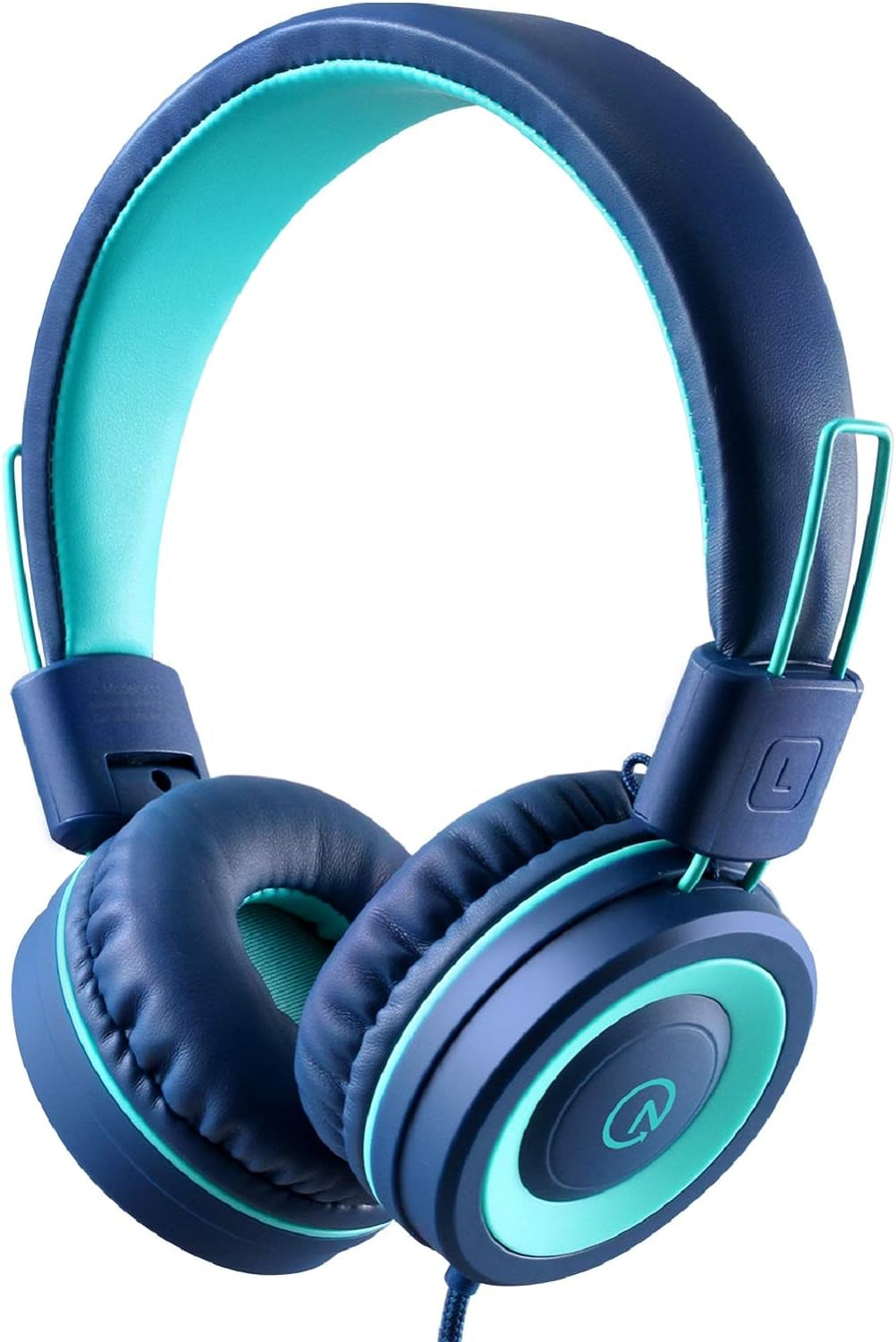 K11 Kids Headphones with Wired Cord 3.5Mm Jack Navy/Teal
