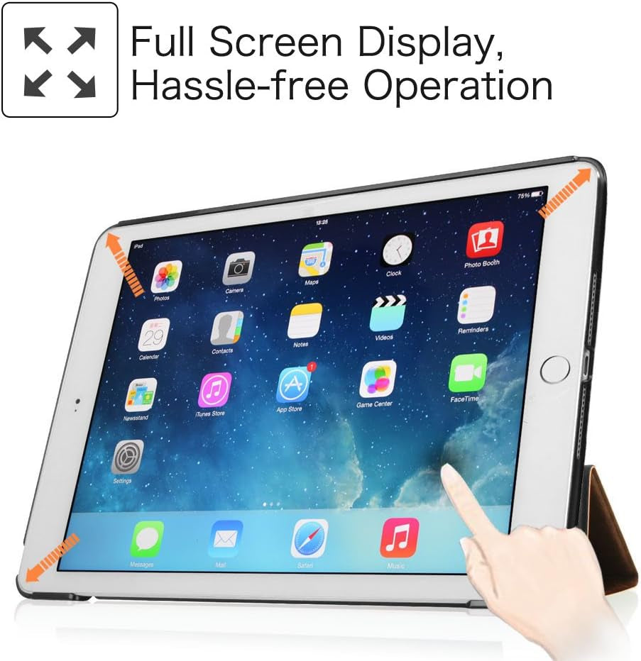 Slimshell Case for Ipad Air 2 9.7" - Ultra Lightweight Stand Smart Protective Cover with Auto Sleep/Wake Feature for Ipad Air 2, Vintage Antique Bronze