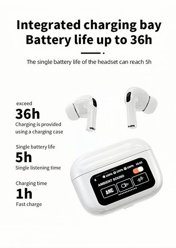 A9 AirBuds ENC/ANC Noise Reduction, Touch Control